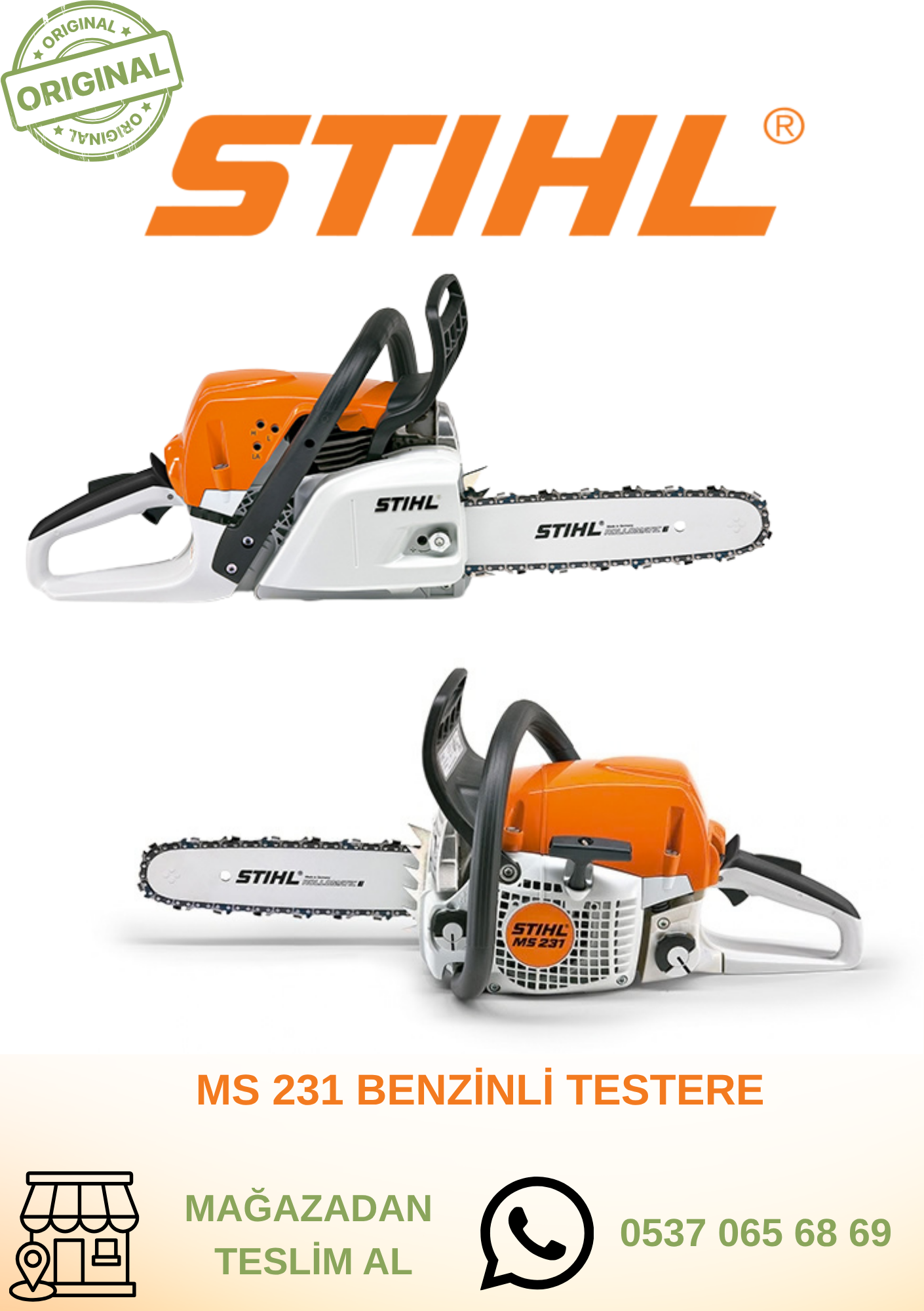 MS 231 BENZİNLİ TESTERE