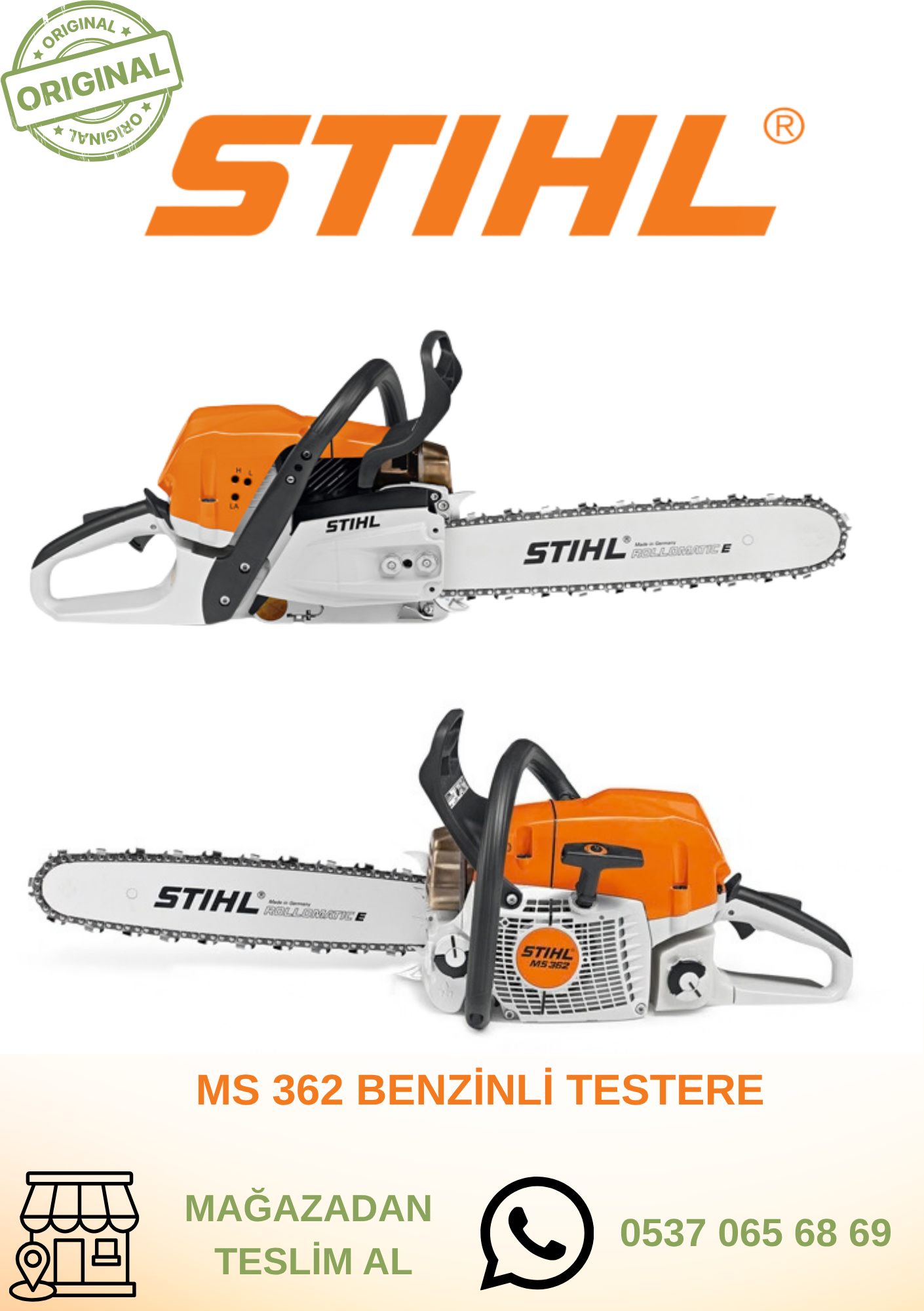 MS 362 BENZİNLİ TESTERE