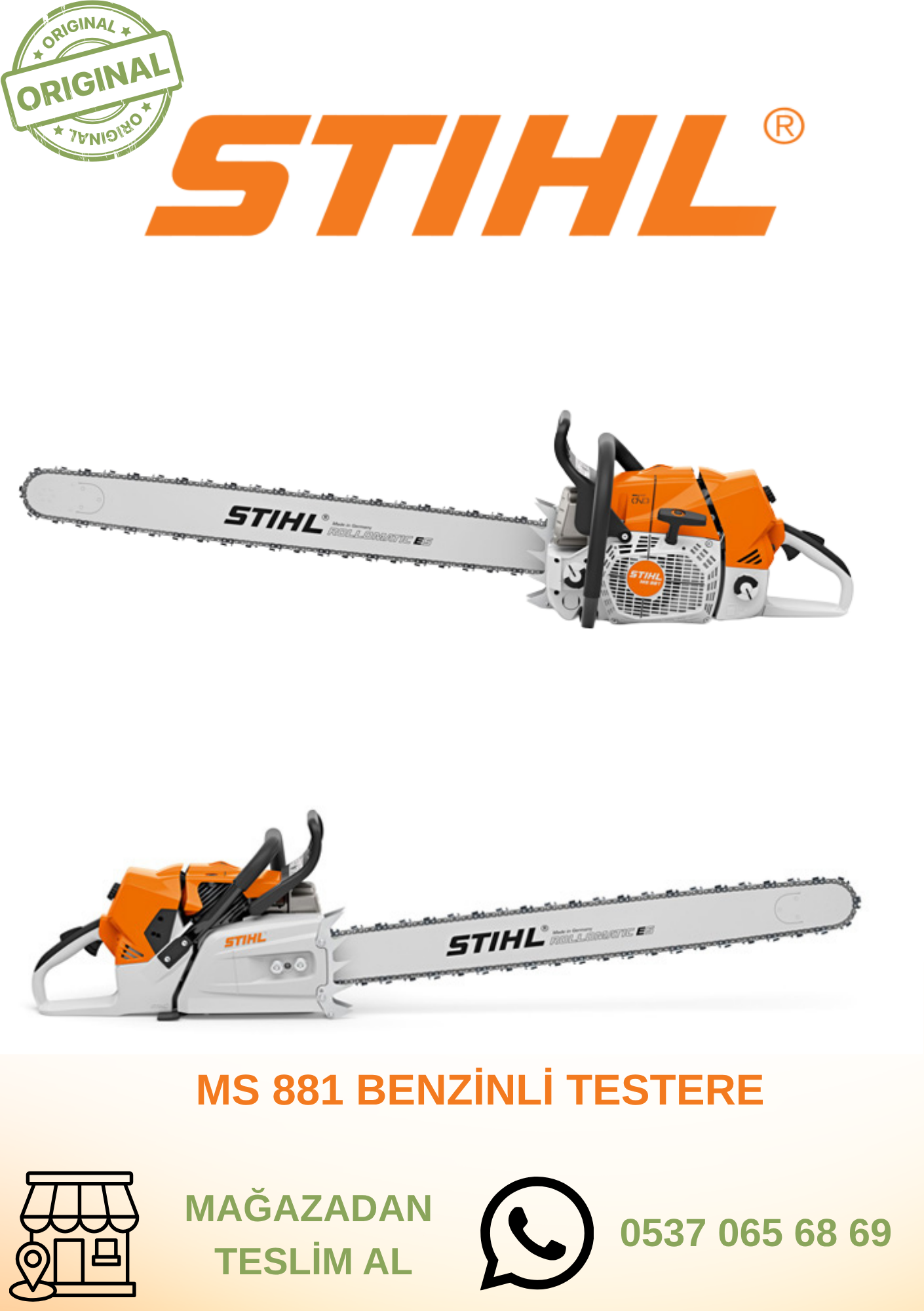 MS 881 BENZİNLİ TESTERE