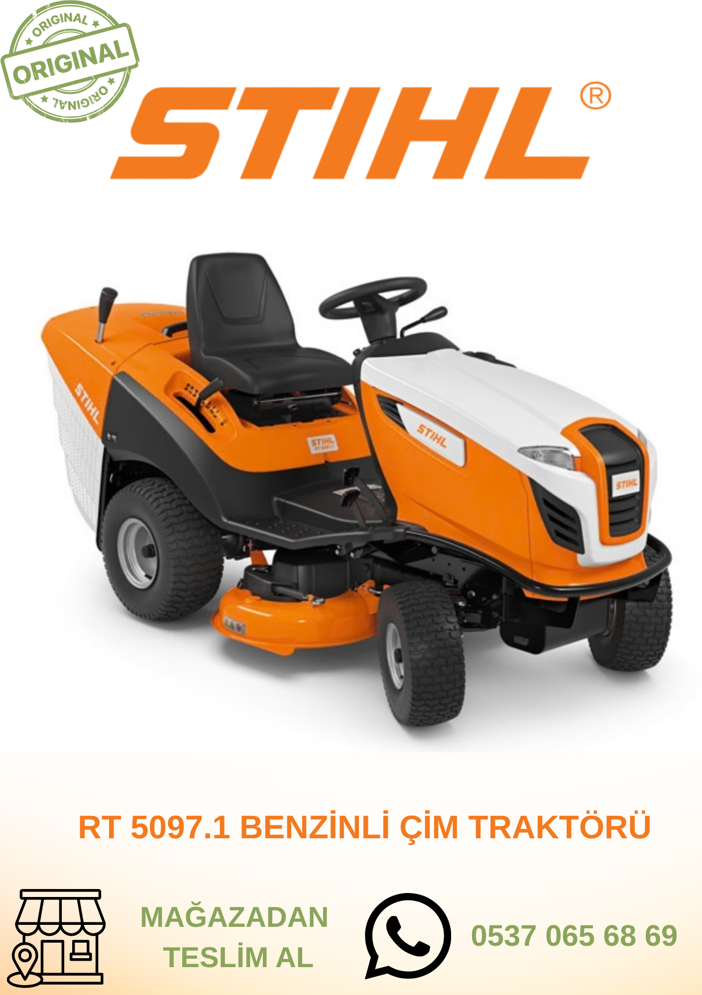 RT 5097.1 BENZİNLİ ÇİM TRAKTÖRÜ