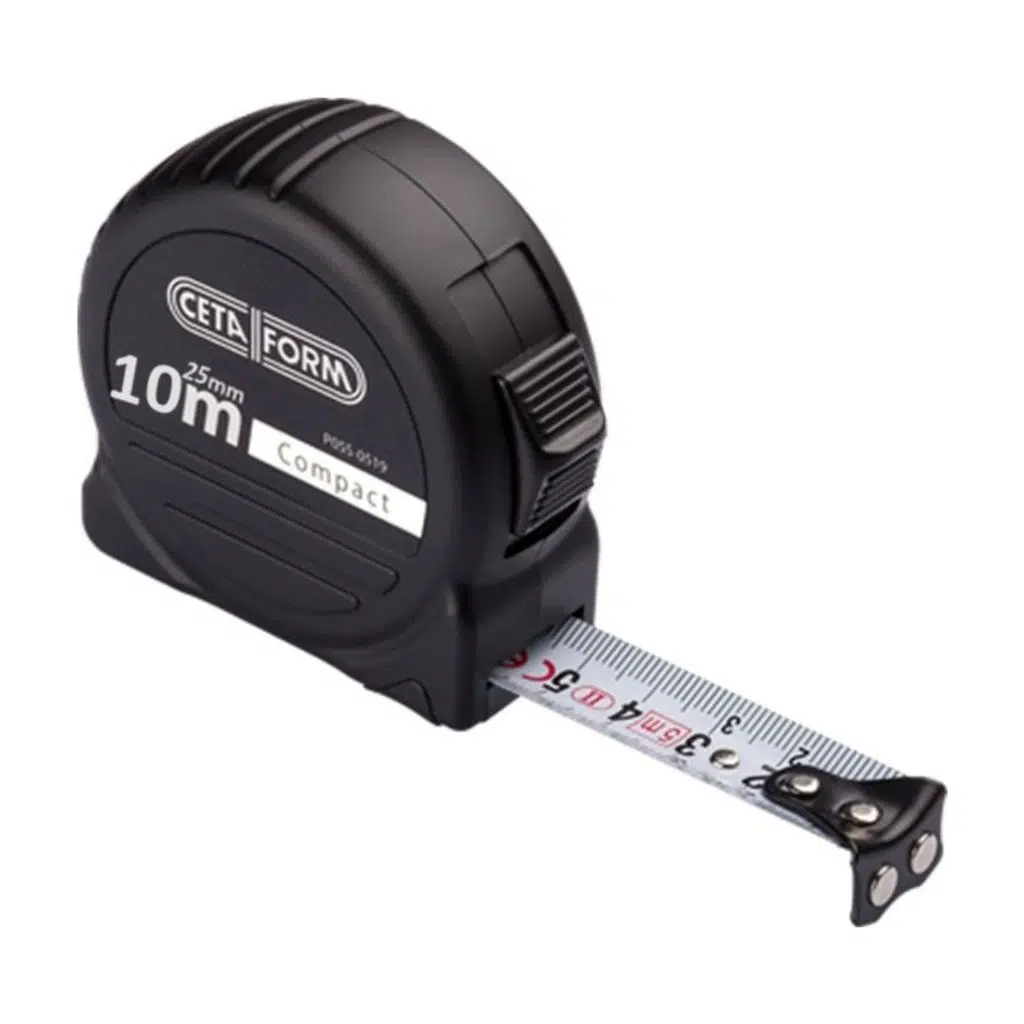 COMPACT ŞERİT METRE(SİYAH KASA -MIKNATIS.)-10MX25MM