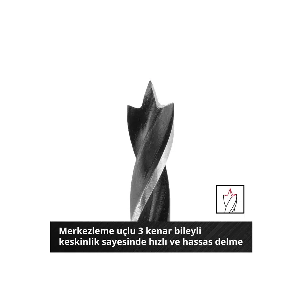 Ahşap delme uç seti 10 parça S-CASE kutu