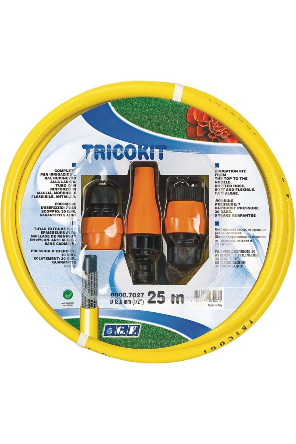 GF 7027 Hortum Seti Adaptör Kitli 25 mt