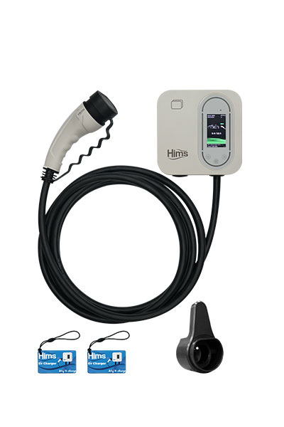 Hims HCDKB-22 22kW Destekli 5m Kablolu Smart Elektrikli Araç Şarj İstasyonu