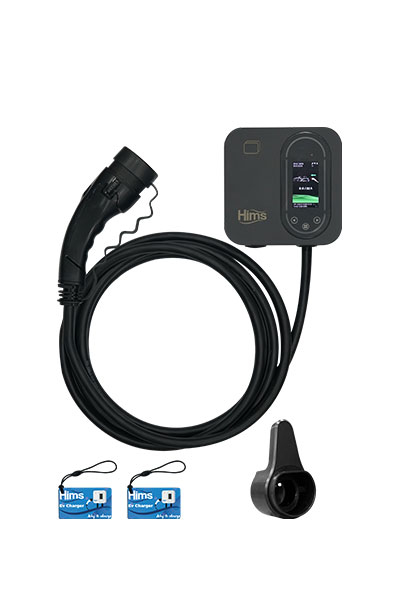 Hims HCDKS-22 Siyah 22kW 5m Kablolu Smart Elektrikli Araç Şarj İstasyonu