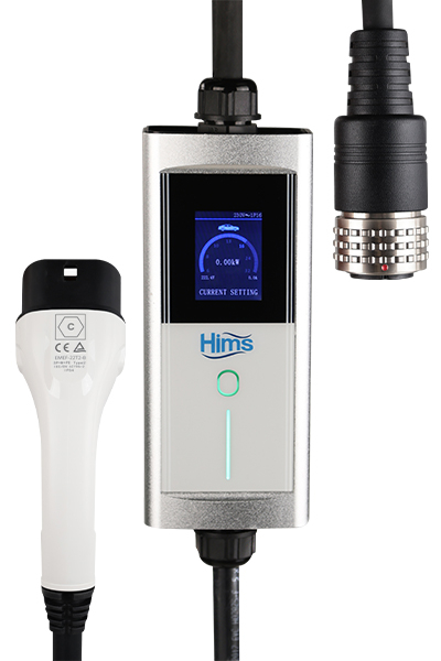 Hims HCTK-22-G 22kW Gümüş Taşınabilir Elektrikli Araç Şarj Cihazı