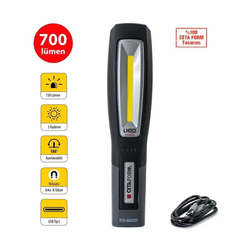 LU-MAX ŞARJLI LED ÇALIŞMA LAMBASI - 700