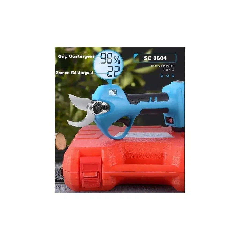 Suca Sc 8604 Akülü Led Göstergeli Budama Makası 32 Mm 2 Akülü